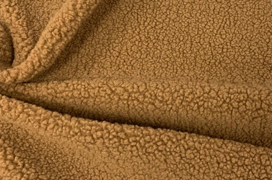 Твердый полиэстер ткани Sherpa Faux, замша Sherpa 400gsm Faux 150cm